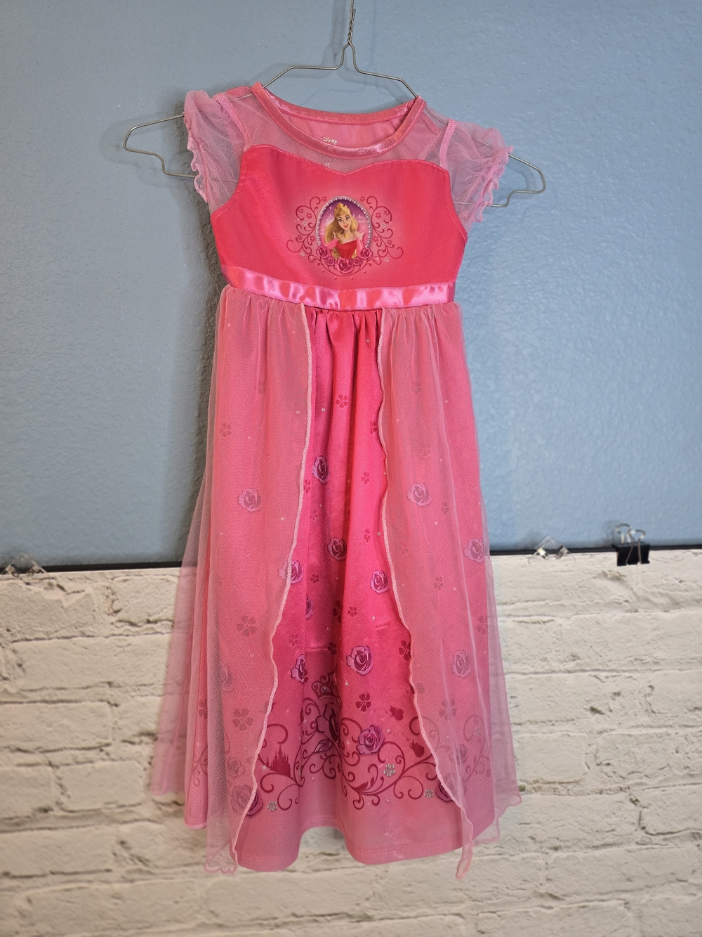 Disney Pink Princess Rapunzle Gown Sz 4T